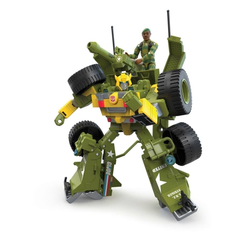 Transformers X G.I. Joe - Mash-Up Bumblebee A.W.E. Striker avec figurine Lonzo `Stalker' Wilkinson 23 cm