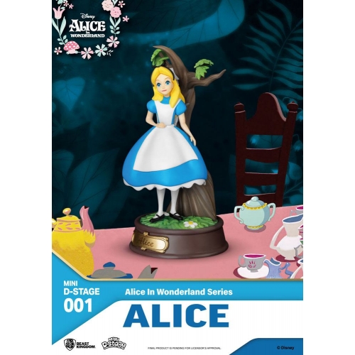 Alice au Pays des Merveilles - Statuette Mini Diorama Stage Alice 10 cm