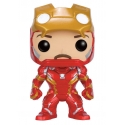 Captain America Civil War - Figurine POP! Bobble Head Iron Man Unmasked 9 cm