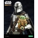 Star Wars The Mandalorian - Statuette ARTFX 1/10 Mandalorian & Grogu with Beskar Staff 18 cm