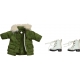 Original Character - Accessoires pour figurines Nendoroid Warm Clothing Set: Boots & Mod Coat (Khaki Green)