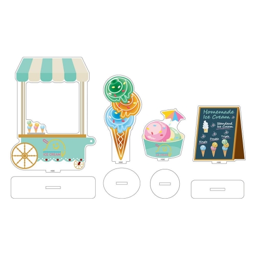 Nendoroid More - Accessoires pour figurines Nendoroid Acrylic Stand Decorations: Ice Cream Parlor