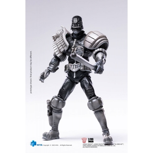 2000 AD - Figurine 1/18 Exquisite Mini Black and White Judge Dredd 10 cm