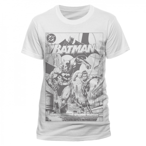 DC Comics - Batman T-Shirt B&W Comics 