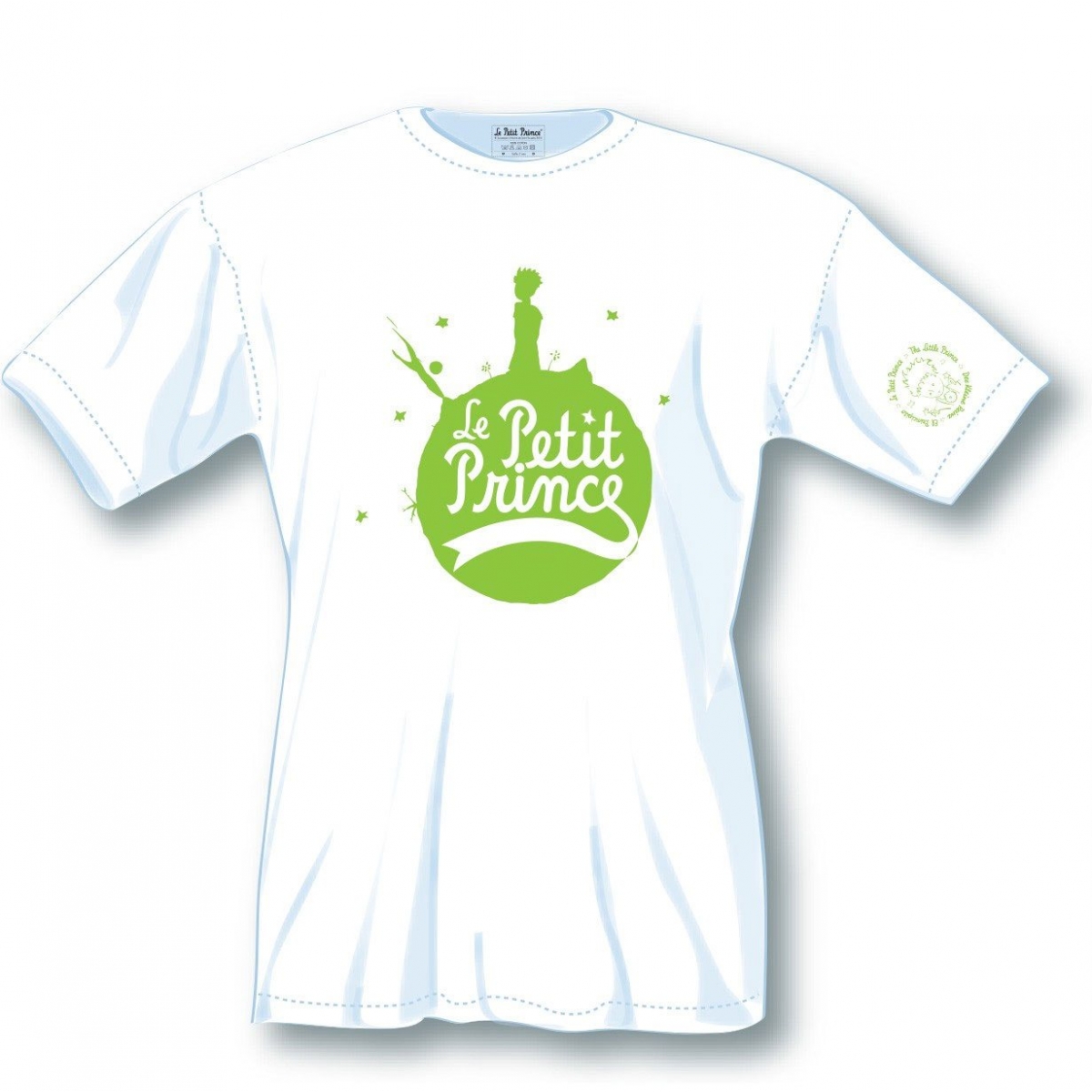 Le Petit Prince T Shirt femme Green Logo Figurine Discount