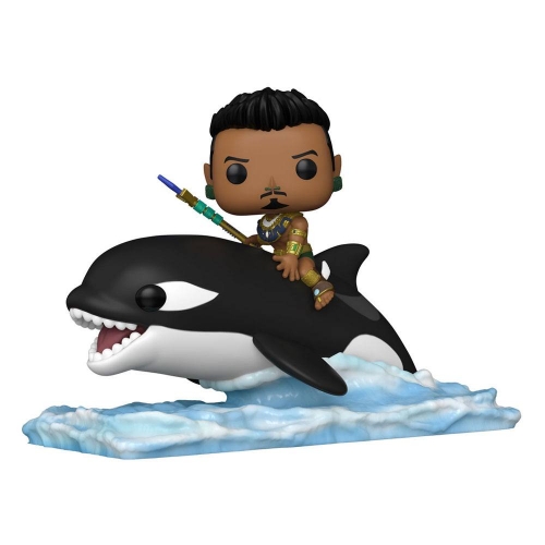 Black Panther: Wakanda Forever - Figurine POP! Rides Super Deluxe Namor with Orca 15 cm