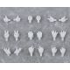 Original Character - Accessoires pour figurines Nendoroid Doll Hand Parts Set Gloves Ver. (White)