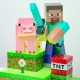 Minecraft - Lampe diorama Steve 30 cm