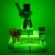 Minecraft - Lampe diorama Steve 30 cm