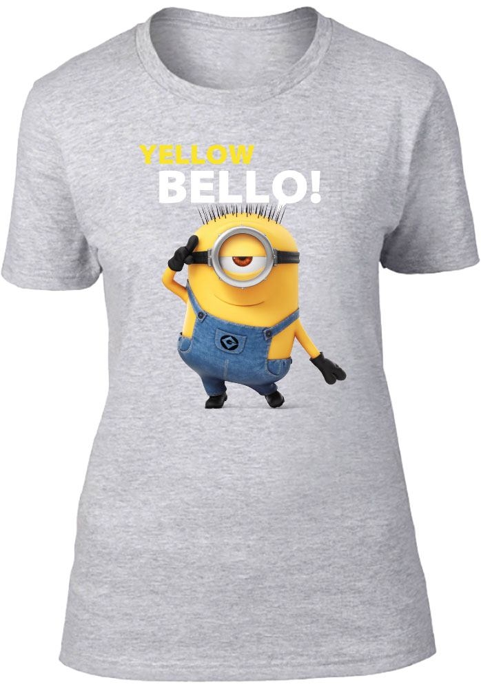 Minions T Shirt femme Yellow Bellow Figurine Discount