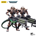 Warhammer 40k - Pack 2 figurines 1/18 Necrons Szarekhan Dynasty Immortal with Gauss Blaster 11 cm