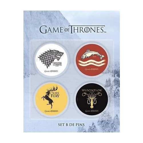 Game of Thrones - Set de 4 badges (Set B)