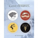 Game of Thrones - Set de 4 badges (Set B)