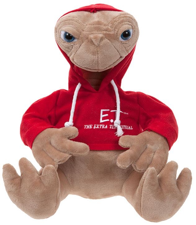 E.T. l'extra-terrestre - Peluche E.Tavec son sweat rouge 25 cm