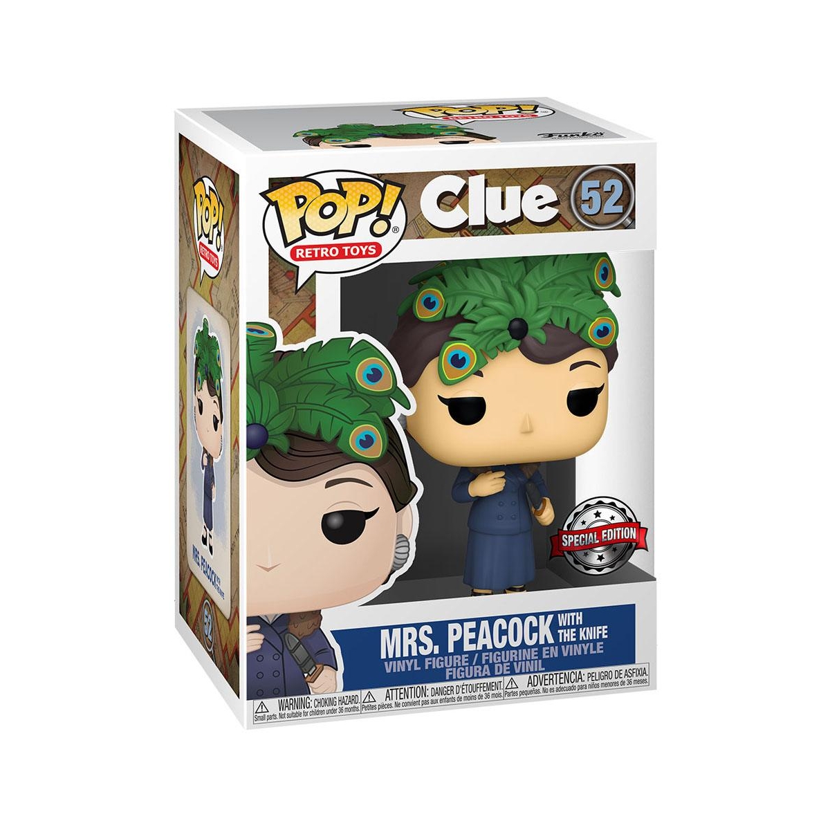 Cluedo - Figurine POP! Mrs. Peacock w/Knife 9 cm - Figurine-Discount