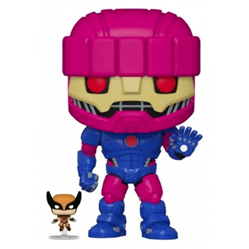 X-Men - Figurine POP! Super Sized Jumbo Sentinel with Wolverine 25 cm