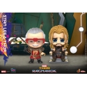 Thor : Ragnarok - Figurines Cosbaby (S) Stan Lee & Thor 10 cm