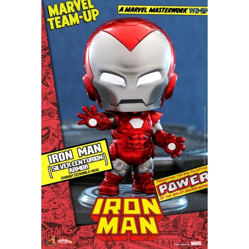 Marvel Comics - Figurine Cosbaby (S) Iron Man (Silver Centurion Armor) 10 cm