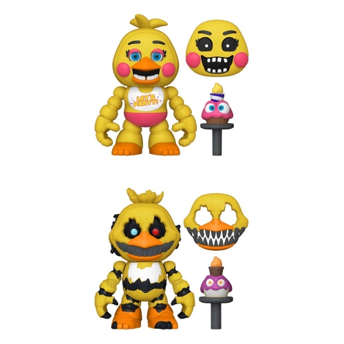 Five Nights at Freddy's - Figurines Snap Nightmare Chica & Toy Chica 9 cm