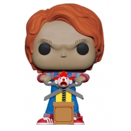 Chucky Jeu d'enfant - Figurine POP! Chucky w/Buddy & Giant Scissors 9 cm