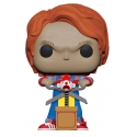 Chucky Jeu d'enfant - Figurine POP! Chucky w/Buddy & Giant Scissors 9 cm