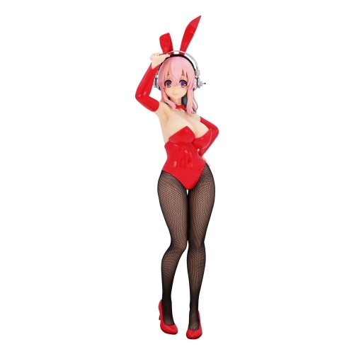 Super Sonico - Statuette BiCute Bunnies Red Ver. 28 cm