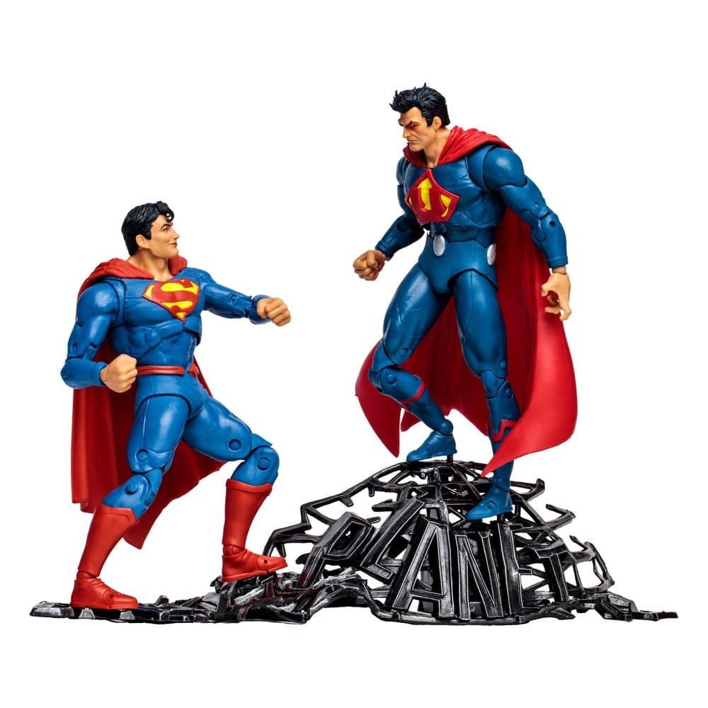 DC Comics, Figurine articulée Superman de 10 cm avec 3 accessoires