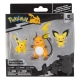 Pokémon - Pack 3 figurines Select Evolution Pichu, Pikachu, Raichu