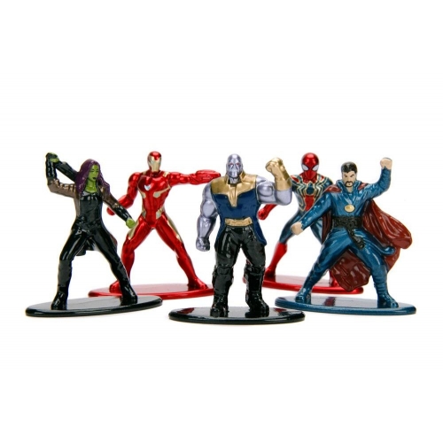 Avengers Infinity War - Pack 5 figurines Diecast Nano Metalfigs Set 1 4 cm