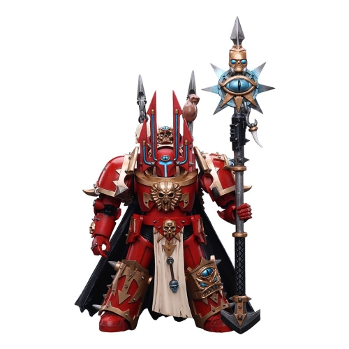 Warhammer 40k - Figurine 1/18 Chaos Space Marines Crimson Slaughter Sorcerer Lord in Terminator Armour 12 cm