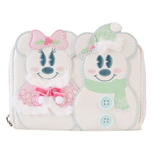 Disney - Porte-monnaie Minnie & Mickey Pastel Snowman By Loungefly