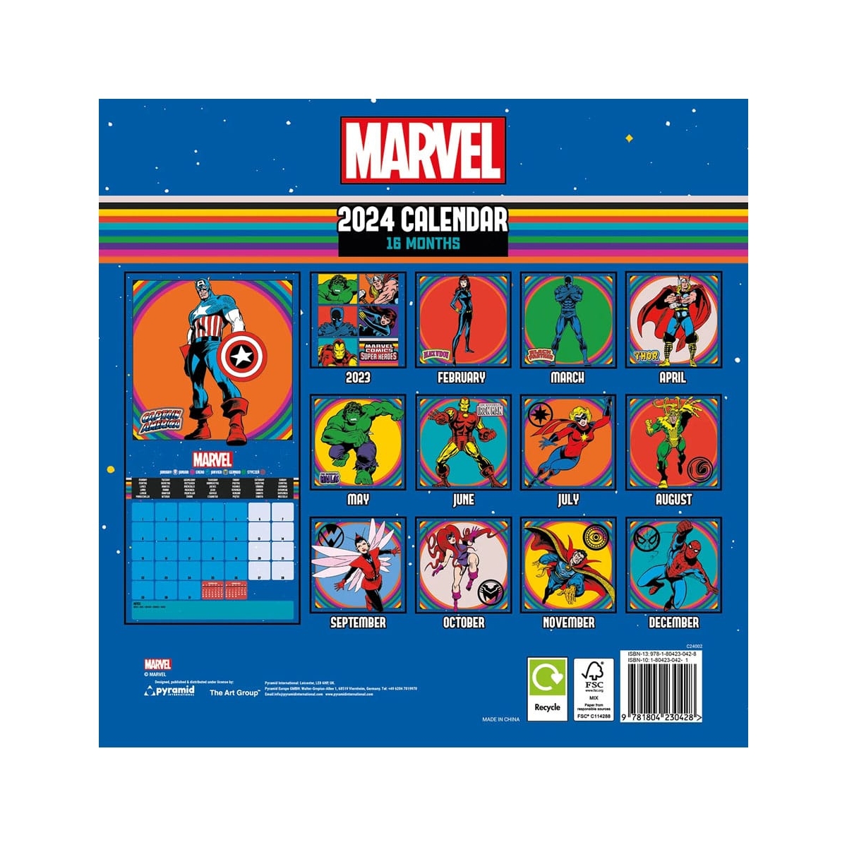 Calendrier 2024 - F. Marvel – BoutiqueTPM
