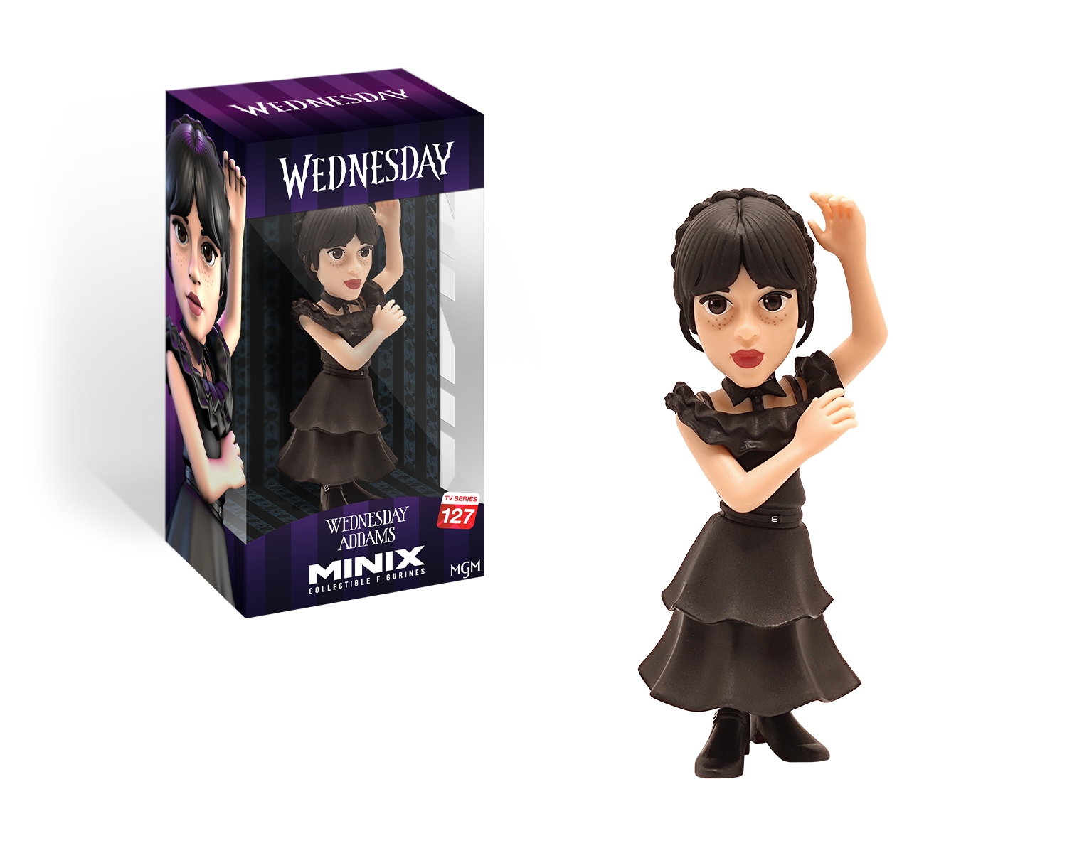 Mercredi - Figurine Minix Mercredi Addams en robe de bal (W4