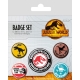 Jurassic World: Dominion - Pack 5 badges Warning Signs