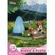 Disney - Diorama D-Stage Campsite Series Mini & Pluto 10 cm