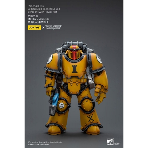 Warhammer The Horus Heresy - Figurine 1/18 Imperial Fists Legion MkIII Tactical Squad Sergeant with Power Fist 12 cm