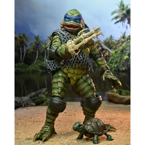 Universal Monsters x Tortues Ninja - Figurine Leonardo as the Creature 18 cm