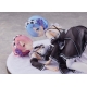 Re:Zero Starting Life in Another World - Statuette 1/7 Ram & Rem 9 cm