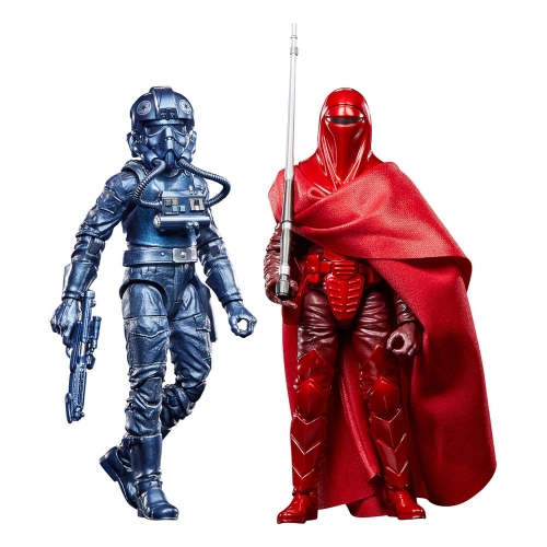 Star Wars Episode VI Black Series Carbonized - Pack 2 figurines Emperor's Royal Guard & TIE Fighter Pilot Exclusive 15 cm