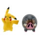 Pokémon - Pack 2 figurines Battle Figure Set Pikachu 5, Lechonk 5 cm