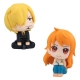 One Piece - Statuettes Look Up Nami & Sanji 11 cm (avec cadeau)