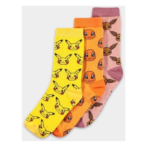 Pokémon - Pack 3 paires de chaussettes Three Icons 35-38