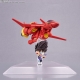 Macross 7 - Véhicule avec figurine Tiny Session VF-19 Custom Fire Valkyrie avec Basara Nekki 11 cm