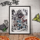 Les Tortues Ninja - Lithographie Les Tortues Ninja 40th Anniversary Limited Edition 42 x 30 cm