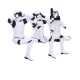 Original Stormtrooper - Figurines Three Wise Sitting Stormtroopers 11 cm