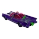 DC Retro - Figurine Batman 66 Batmobil with Joker (Gold Label) 15 cm