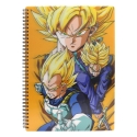 Dragon Ball - Cahier effet 3D Saiyans