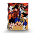 Dragon Ball - Cahier effet 3D Goku vs Vegeta