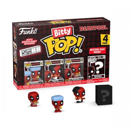 Deadpool - Pack de 4 figurines Bitty POP! Bathtime 2,5 cm