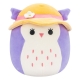 Squishmallows - Peluche Purple Owl with Sun Hat Holly 18 cm